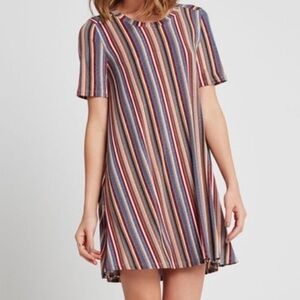 BCBGeneration Mock Neck Swing A Line Dress